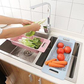 Rổ gác bồn rửa chén Việt Nhật 5613 điều chỉnh kích thước - Khay để đồ gác bồn rửa bát thông minh
