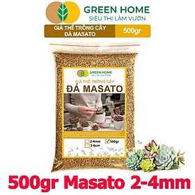 Đá Khoáng Masato GreenHome, Bao 500gr, Loại Cao Cấp, Sạch Bụi, Không Vụn, Rải Mặt, Kích Rễ, Giúp Sen Đá Lên Màu Nhanh