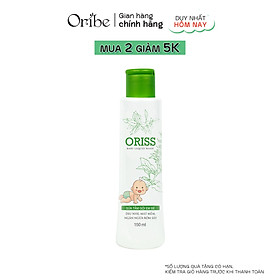 Sữa Tắm Gội Hằng Ngày Cho Bé Dịu Nhẹ Không Cay Mắt hỗ trợ Trị Rôm Sẩy  Oriss Baby (chai 150ml)