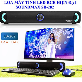 Mua Loa máy tính đèn LED RGB hiện đại SOUNDMAX SB-202 - Hàng chính hãng