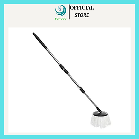 Mua Cây lau nhà 360 độ   thân cây Inox  có khóa điều chỉnh hiện đại+ Tặng kèm bông lau và móc treo sản phẩm