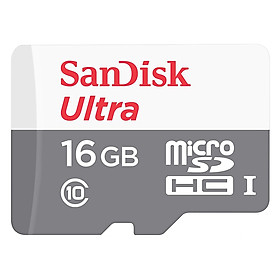 Thẻ Nhớ Micro SDHC SanDisk UHS-1 16GB Class 10 - 80MB/s - Hàng Chính Hãng