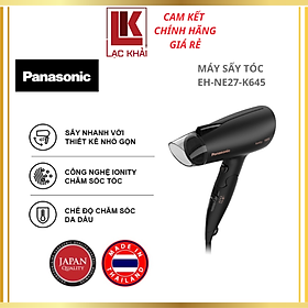 Máy sấy tóc Panasonic EH-NE27-K645 - cCông suất 1800W- ionity cho tóc mượt - Hiệu quả sấy tương đương 2000W - Hàng Chính hãng - Bảo hành 12 tháng, Chất lượng Nhật Bản