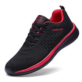 LCRTZKG thời trang mens sneaker lưới giày giản dị ren-up mens giày nhẹ lưu hóa đi bộ giày thể thao nam chạy giày thể dục