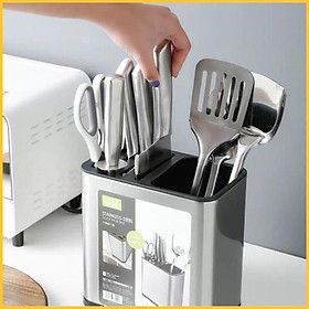 Mua (Mới 2020) Khay cắm dao đũa inox cao cấp  Nhỏ gọn đa năng. đẳng cấp  sang trọng. Đồ dùng phòng bếp.