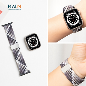 Dây đeo Vải Dệt tự nhiên KAI.N Braided Wire cho Apple Watch Ultra 2/ Ultra/ Apple Watch Series, thoáng khí, mềm mại_ Hàng chính hãng