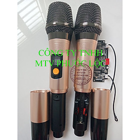 Mua MICRO KHÔNG DÂY CHO LOA KÉO M8 HỒNG CHỐNG HÚ