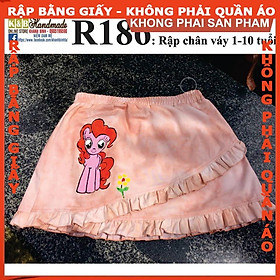 Rập giấy A0 váy bé gái mã R186 (BẢN VẼ)