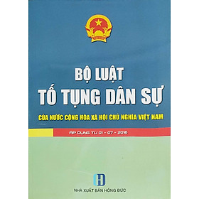 Bộ luật tố tụng dân sự (Áp dụng 01-07-2016)