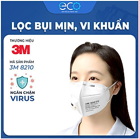 Mua Khẩu trang chống bụi 3M 9001V có van thở  lọc bụi mịn