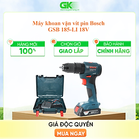 Máy khoan động lực dùng pin Bosch GSB 185-LI và Phụ kiện
