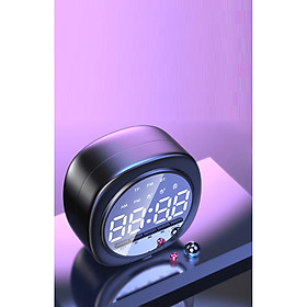Đồng hồ loa Q12 Bluetooth đa năng mặt gương Phát nhạc - Đài FM - Báo Thức HN (Giao màu nhẫu nhiên)