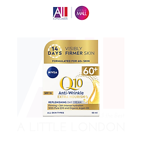 Kem dưỡng chống lão hoá mạnh Nivea Q10 Power Anti Wrinkle + Replenishing Cream 60+ 50ml
