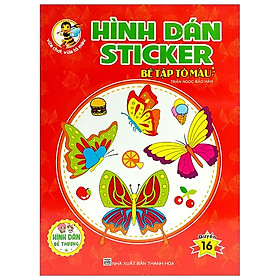 Hình Dán Sticker - Bé Tập Tô Màu (Quyển 16)