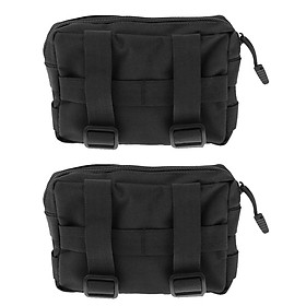 2pcs Outdoor Sports Molle  Waist Bag Phone Belt Loop Bum Fanny Pack