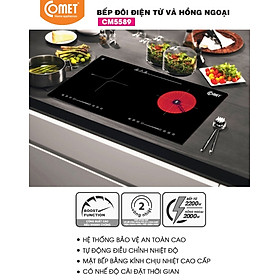 Mua Bếp đôi điện từ - hồng ngoại 2000W COMET - CM5589 - Hàng Chính Hãng