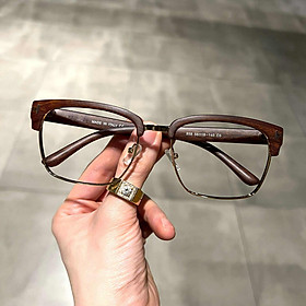 Kính mắt đi đường Mắt vuông nửa viền dáng basic cho nam