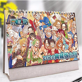 (Lịch 2020) Lịch One Piece in ảnh đẹp anime chibi idols lịch để bàn tặng ảnh thiết kế Vcone