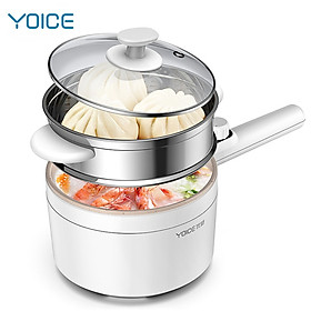 Mua Nồi lẩu điện mini YOICE đa năng công suất 500W  2 lớp chống bỏng bảo vệ đôi tay của bạn - YDZG1002 - HÀNG CHÍNH HÃNG