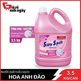 Nước giặt Siêu Sạch Lix hoa Hồng can 3.5L