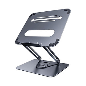 Laptop Stand, Adjustable Laptop Riser for Desk, Laptop Holder with 360 Rotating Base for All 10-17