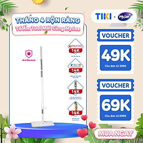 Mua Cây Lau Nhà MyJae Đài Loan Sợi Microfiber Tự Vắt Kháng Khuẩn Ag+ 120cm
