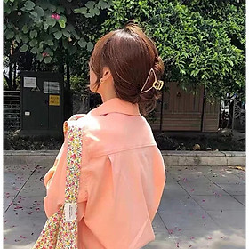 Kẹp tóc sau kim loại đơn giản trang trí tóc phong cách Vintage