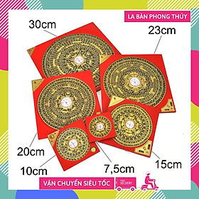 Mua La bàn phong thủy la kinh mặt đồng chuyên nghiệp - 6 cỡ & có bao da