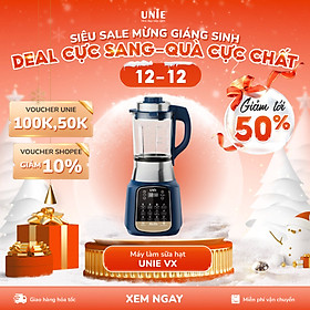 Mua Máy làm sữa hạt Unie VX  thiết kế độc đáo  lưỡi dao 8 cánh inox 304  cối thủy tinh 5 lớp bền bỉ 1.75L  14 chức năng cao cấp  công nghệ chống trào   động cơ 1800w siêu khỏe  siêu bền an toàn- hàng chính hãng