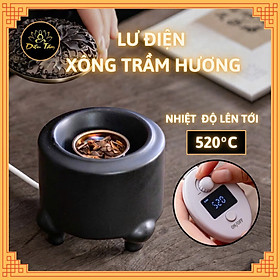 Mua Lư điện xông trầm lư xông trầm 520 độ có hẹn giờ và điều chỉnh nhiệt độ cao cấp dùng để xông trầm hương  trầm bột (đen)
