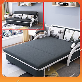 Mua Giường Sofa Gấp Gọn Thành Ghế ( 1m3*1m9 Hoặc 1m6*1m9)   Sofa Giường Đa Năng ( tặng kèm 2 gối trị giá 500k )  Khung Thép Chống Gỉ Cao Cấp