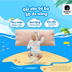 Gối cho bé bú kê tay Rototo Bebe - Gối bú sữa giúp bố, mẹ đỡ mỏi tay