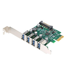 Thẻ mở rộng PCI-E sang USB3.0 Thẻ tiếp hợp PCI-E có giá đỡ