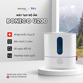 Mua Máy Phun Sương Tạo Ẩm Cao Cấp BONECO U200 Khuếch Tán/Xông Tinh Dầu  Bộ Lọc Kháng Khuẩn Chống Viêm Mũi Cho Trẻ Em  Giữ Ẩm Da ( 30m2) - Hàng Nhập Khẩu