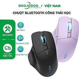 Mua  HÀNG CHÍNH HÃNG GOOJODOQ  M09 - Chuột Không Dây Bluetooth 4000DPI Máy Tính USB 2.4GHz Ergonomic Scrolling Hiển Thị Pin Thích hợp cho Game