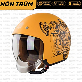Nón bảo hiểm 3/4 (Openface) M139 Tem V7 Vàng
