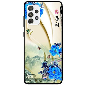 Ốp lưng dành cho Samsung Galaxy A52 5G mẫu Hoa Xanh và Bướm