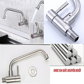 Mua Vòi rửa chén bát đơn lạnh âm tường OS205 Inox 304 nguyên khối