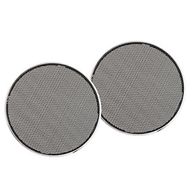 2xAmplifier Speaker Decorative Round Subwoofer Mesh Grill Cover Guard 8 Inch
