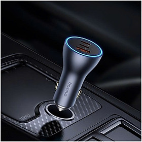 Mua Tẩu Sạc Nhanh Dùng Trên Ô Tô Baseus Golden Contactor Pro GaN Fast Charging Car Charger U+2C 65W   Hàng Chính Hãng  