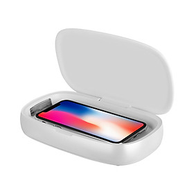 Mua Hộp diệt khuẩn tia UV cho điện thoại  phụ kiện cá nhân chuẩn Qi sạc nhanh không dây 10W Momax - Hàng chính hãng