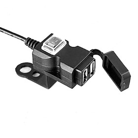 Waterproof Motorcycle 12V Dual USB Charger Socket Charger Socket with Switch
