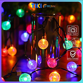 Mua Đèn led dây pha lê năng lượng mặt trời dài 10m LD04 ~ 100 bóng  Ánh sáng vàng/Nhiều màu