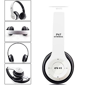 Mua Tai Nghe Chụp Tai Bluetooth P47 Cao Cấp Có Khe Thẻ Nhớ  Nhỏ Gọn - Bảo Hành 6 tháng