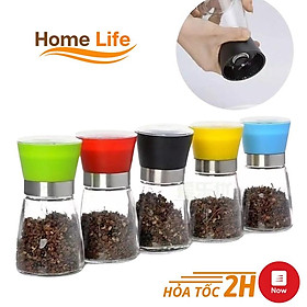 Mua Xay Tiêu Thủy Tinh ️  ️ Dụng Cụ Xay Tiêu Cầm Tay Siêu Tiện Lợi