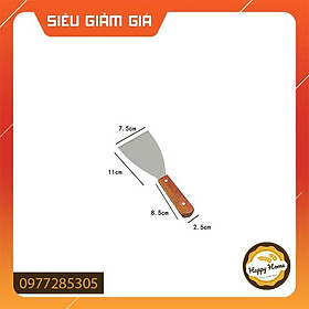 Xẻng chiên,xẻng trộn, làm bánh đa năng lưỡi tam giác bằng thép không gỉ