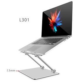 Giá đỡ Macbook Laptop L301 thiết kế một chân độc đáo bằng nhôm nguyên khối, điều chỉnh độ cao, gấp gọn cao cấp