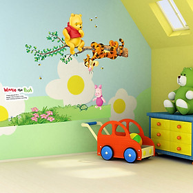 Decal Dán Tường Gấu Leo Cây EB11