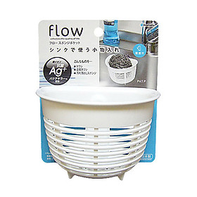 Mua Combo Giá Để Giẻ Rửa Bát Dáng Nông + Rổ  Chậu Hứng Đựng Hoa Quả  Rau Củ (Màu Ngẫu Nhiên)- Nội Địa Nhật Bản
