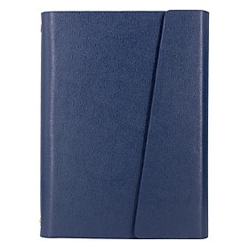 Sổ Da A5 Bìa Nắp Gập Nam Châm - Xanh Navy